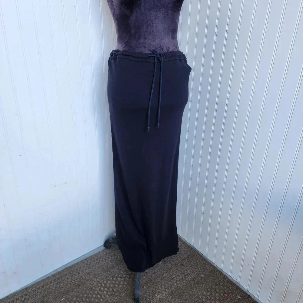 NWT SAKS FIFTH AVENUE Maxi Long SKIRT Off 5th Cotton T-Shirt Stretch Fabric S